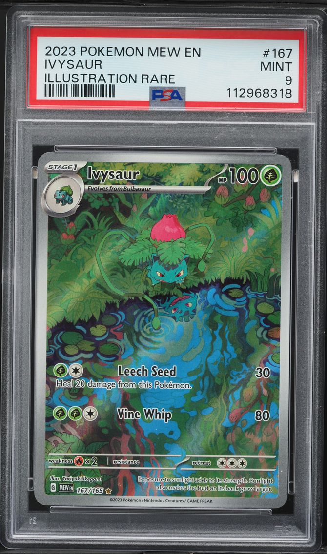 2023 #167 Ivysaur PSA 9 Mew EN-151 Pokemon
