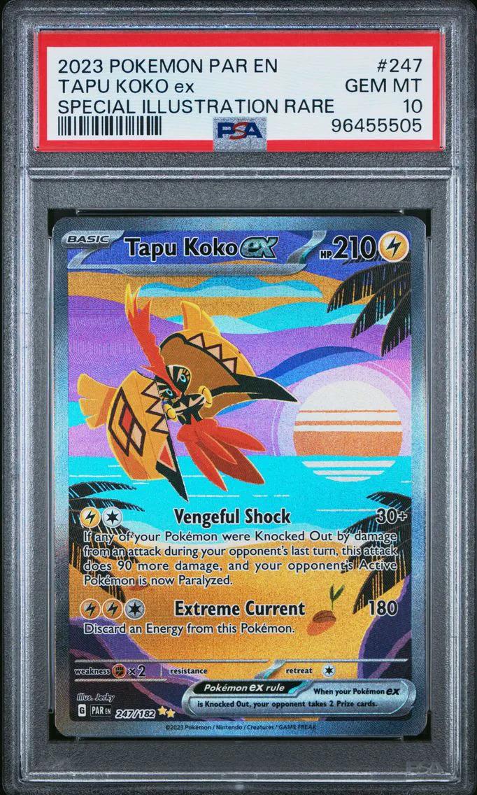 2023 #247 Tapu Koko EX PSA 10 Par EN-Paradox Rift