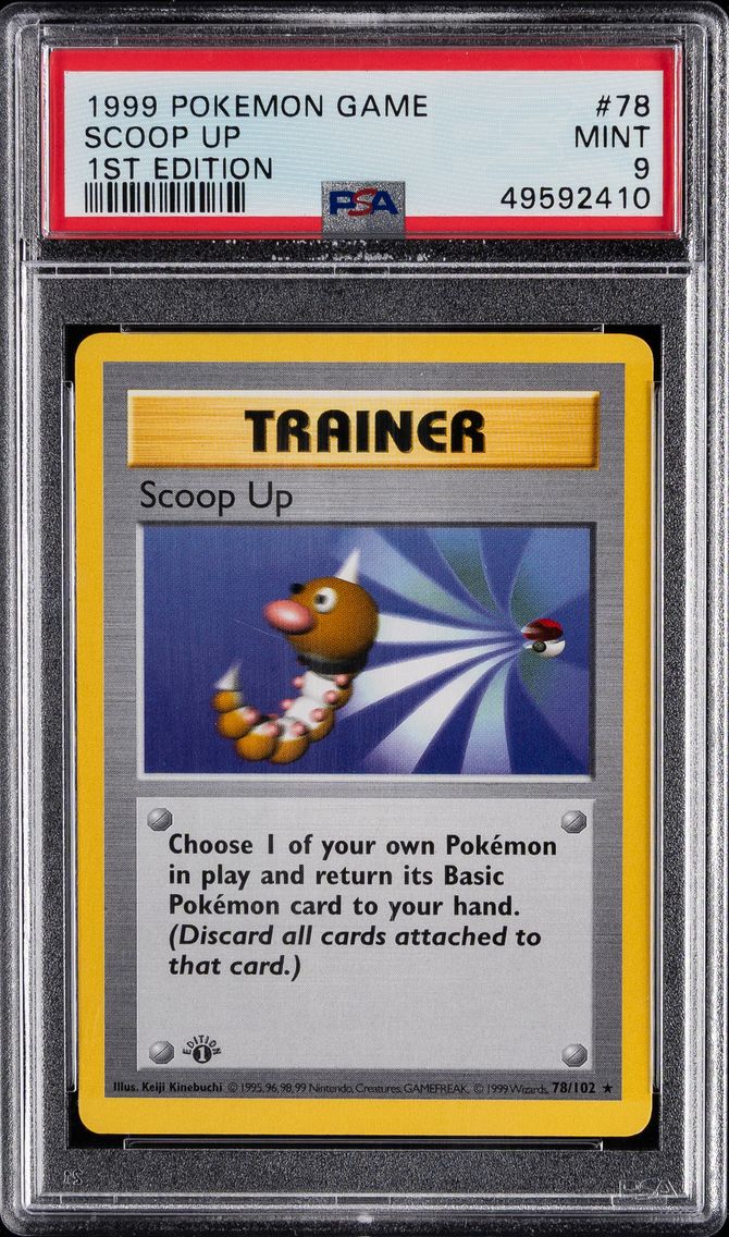 1999 #78 SCOOP UP PSA 9 POKEMON GAME | 1ST EDITION