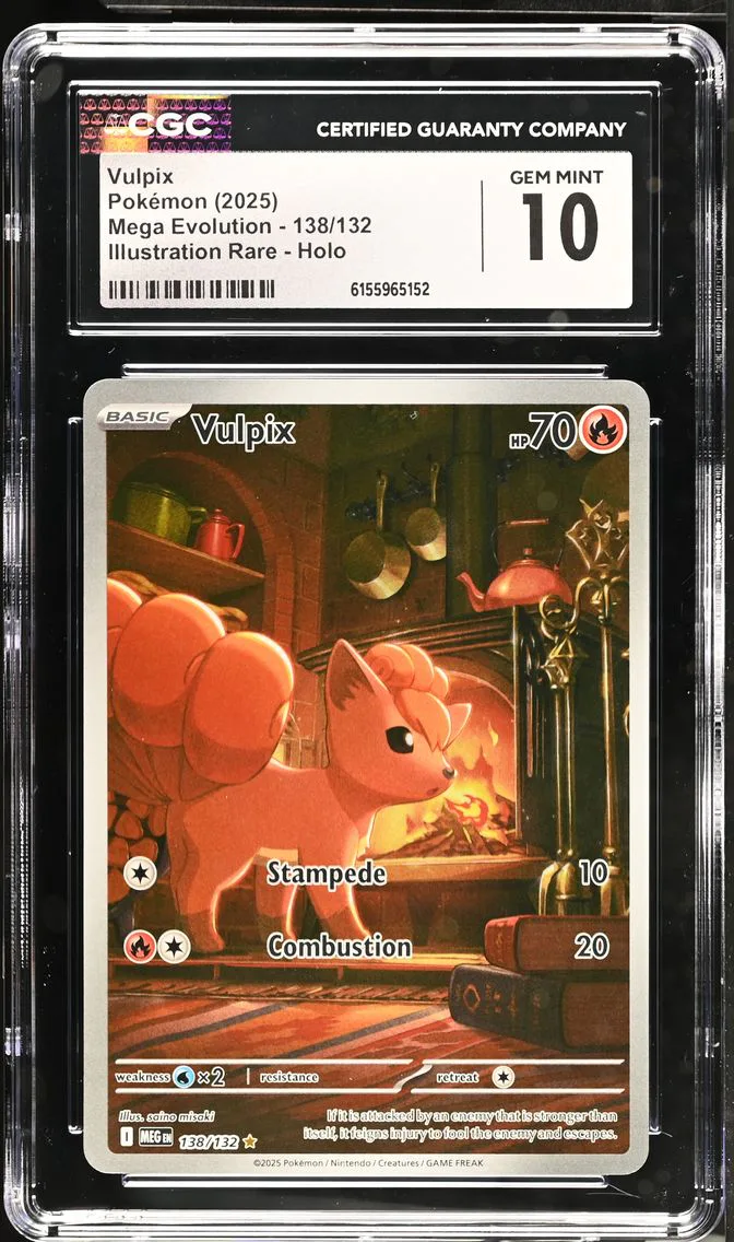 2025 #138 Vulpix CGC 10 Mega Evolution - MEG EN - English
