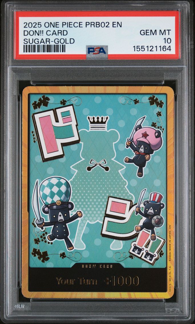 2025 #NA Don!! Card PSA 10 One Piece PRB02-Premium Booster -One Piece Card the Best- Vol.2