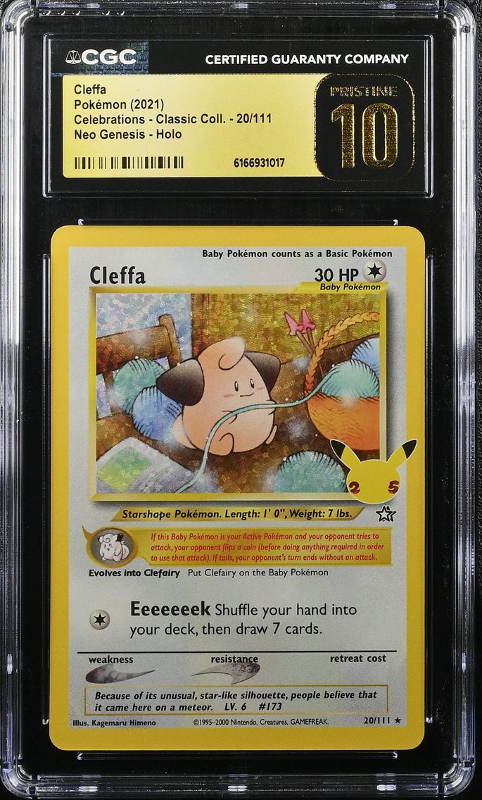 2021 #20 Cleffa CGC 10 Pristine Celebrations - Classic Collection - English
