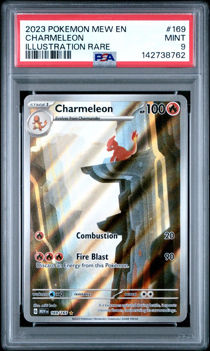 2023 #169 Charmeleon PSA 9 Mew EN-151 Pokemon