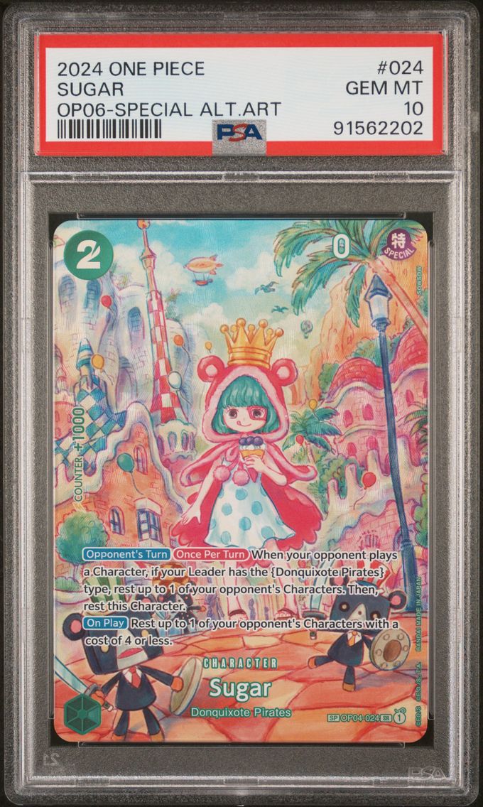 2024 #024 Sugar PSA 10 One Piece OP06-Wings of the Captain