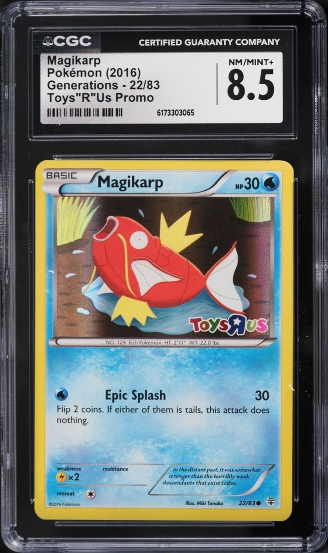 2016 Pokemon XY Generations Toys"R"Us Promo Magikarp #22 CGC 8.5 NM-MT+