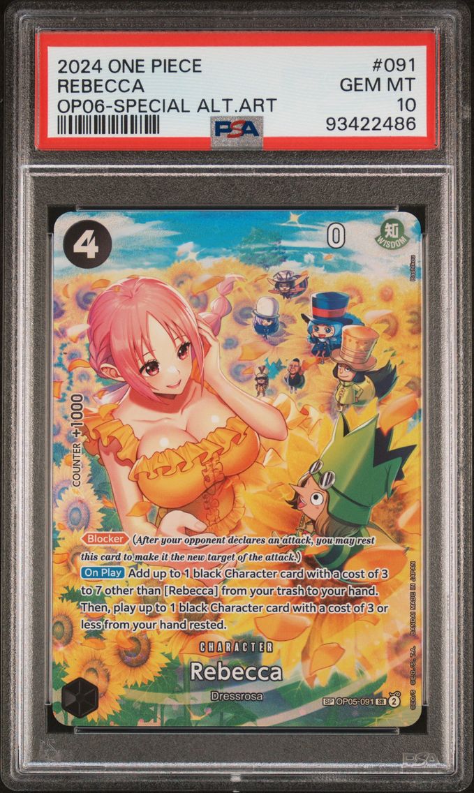 2024 #091 Rebecca PSA 10 One Piece OP06-Wings of the Captain