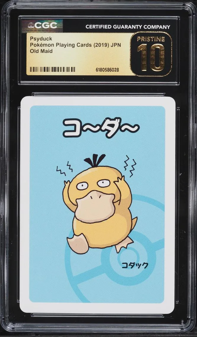 2019 Pokemon Japanese Playing Cards Old Maid Psyduck CGC 10 PRISTINE