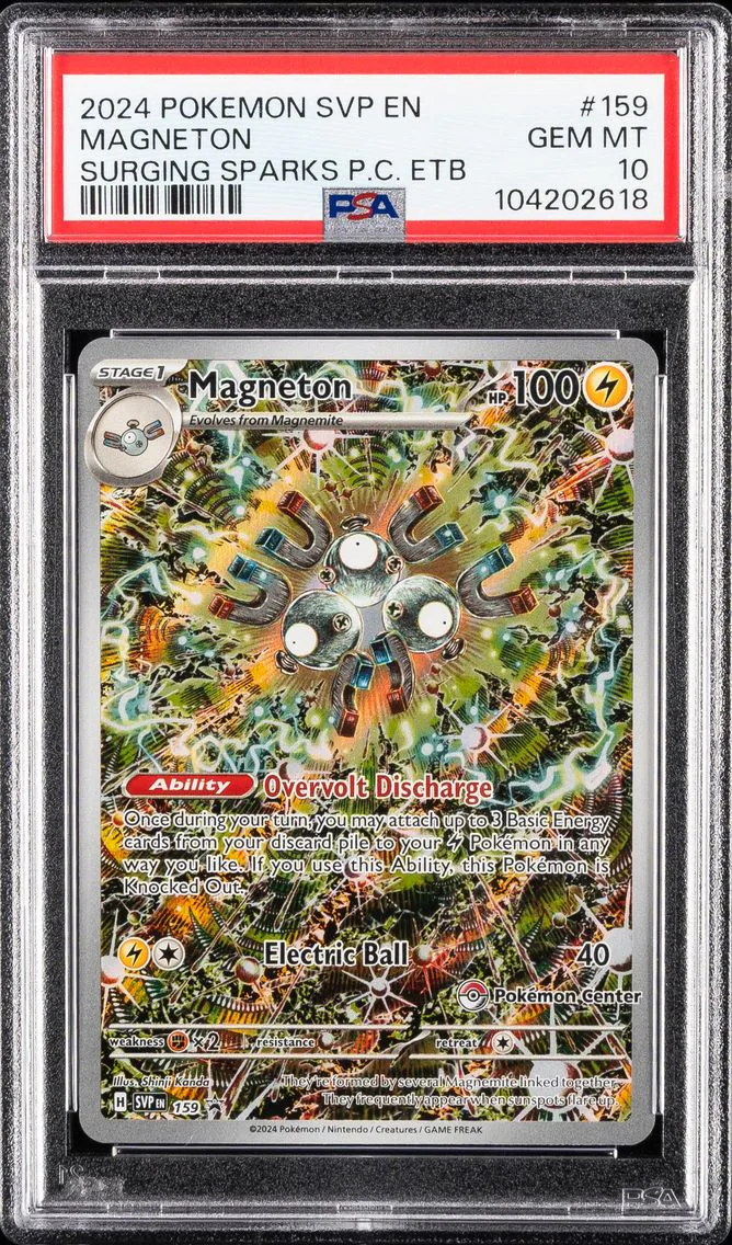 2024 #159 Magneton PSA 10 Svp EN-SV Black Star Promo Pokemon
