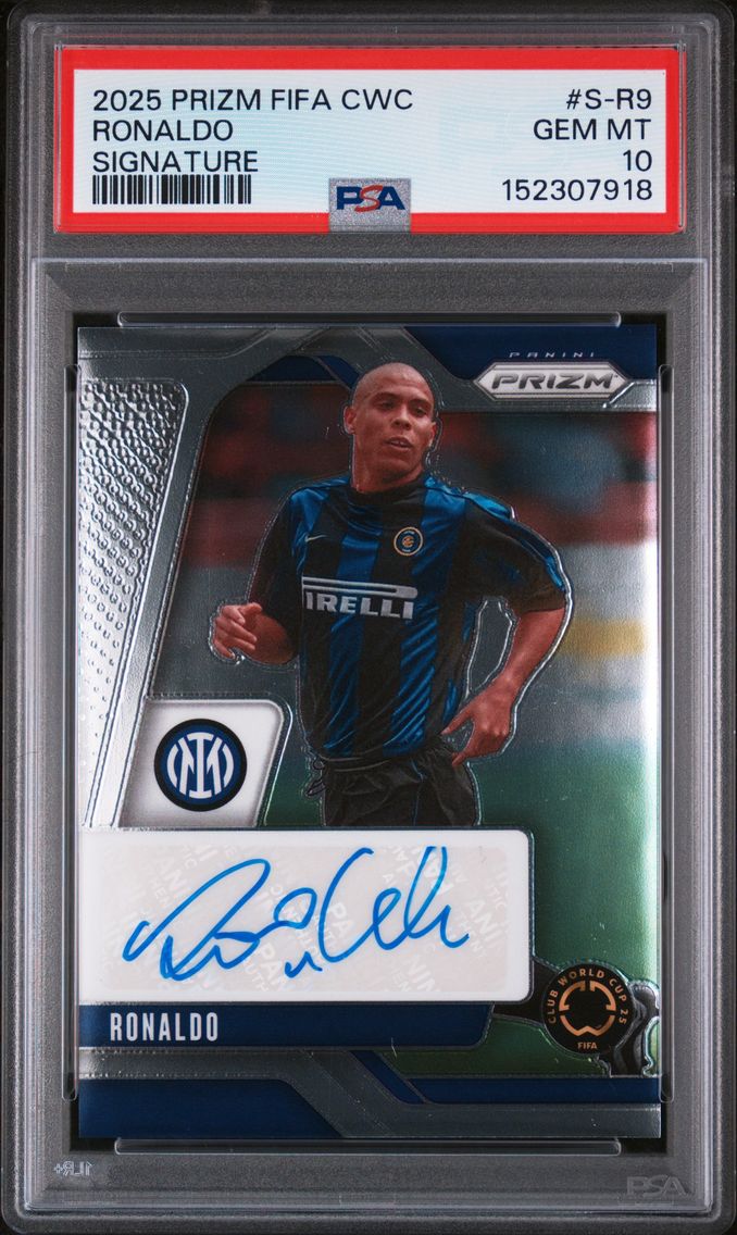 2025 #S-R9 Ronaldo PSA 10 Panini Prizm FIFA Club World Cup Signatures