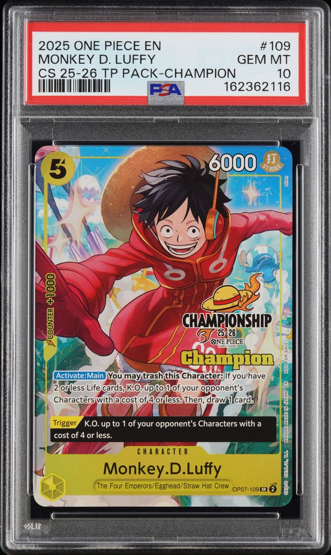 2025 #109 Monkey D. Luffy PSA 10