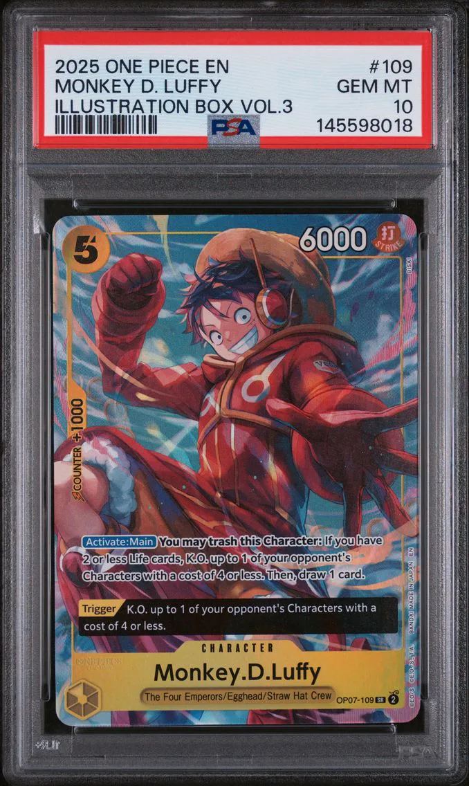 2025 #109 Monkey D. Luffy PSA 10 One Piece Promos
