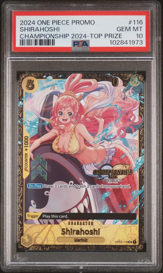 2024 #116 Shirahoshi PSA 10 Promos One Piece