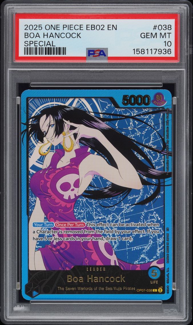 2025 #038 Boa Hancock PSA 10 One Piece EB02-Extra Booster -Anime 25th Collection-