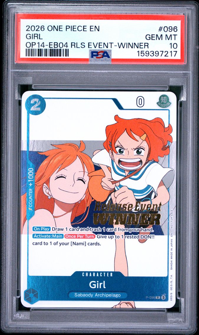 2026 #096 Girl PSA 10 One Piece Promos