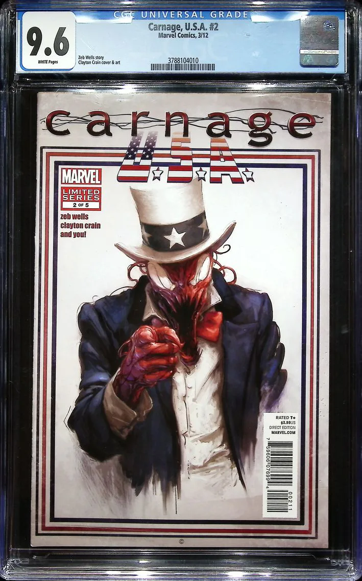 2012 Carnage, U.S.A. #2 CGC 9.6 Marvel Comics