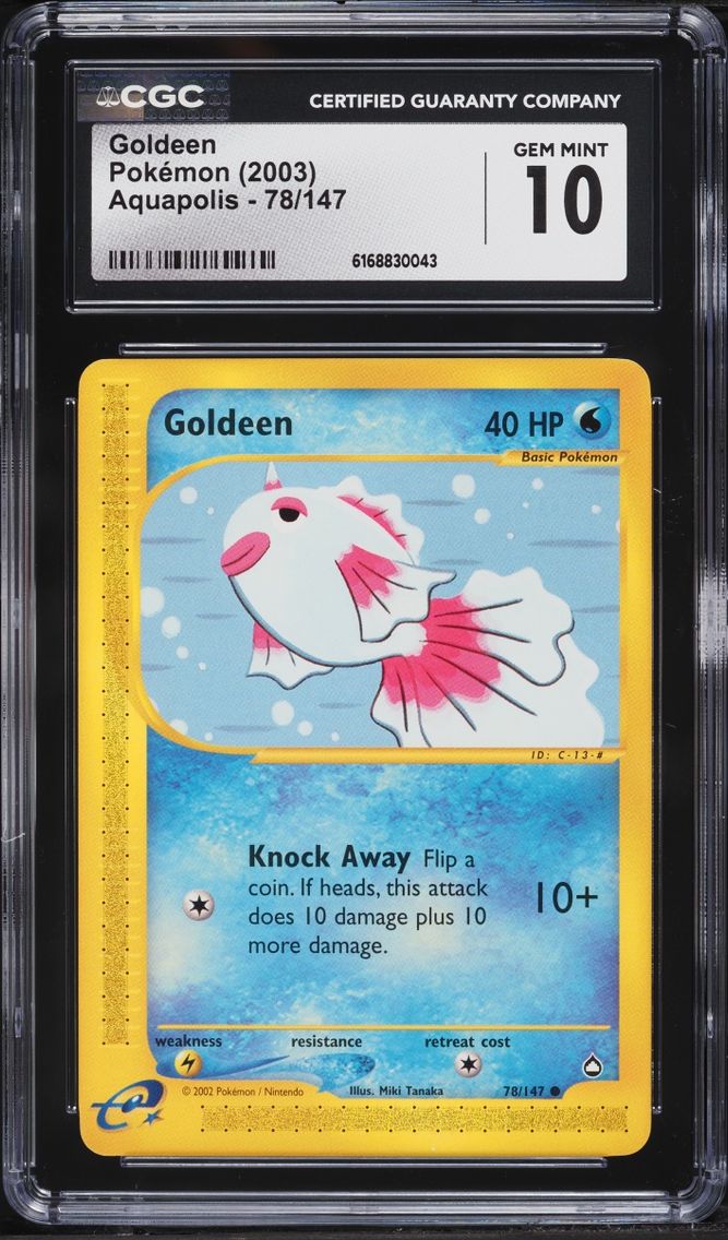 2003 Pokemon Aquapolis Goldeen #78 CGC 10 GEM MINT