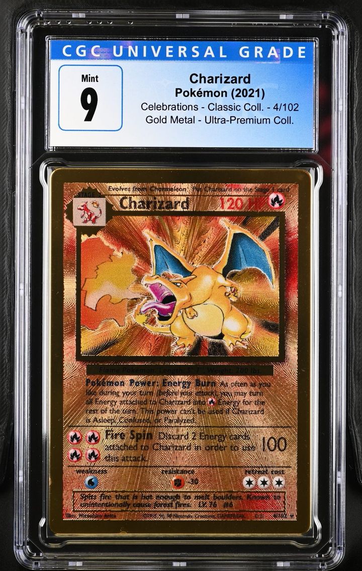 2021 #4 Charizard CGC 9 Celebrations - Classic Collection - English