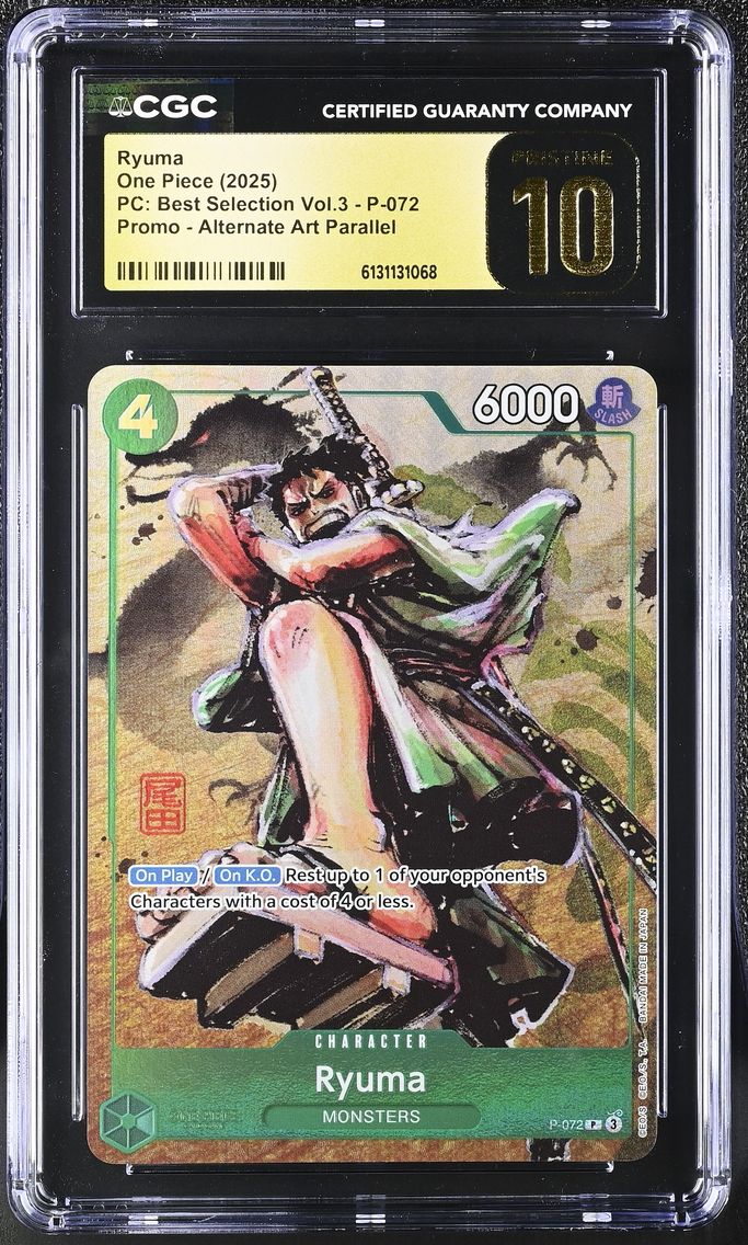 2025 #P-072 Ryuma CGC 10 Pristine Premium Collection Best Selection Vol.3 - English