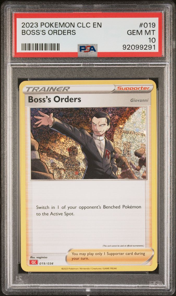 2023 #019 Boss's Orders PSA 10 Clc-Trading Card Game Classic Charizard & HO-Oh EX Deck
