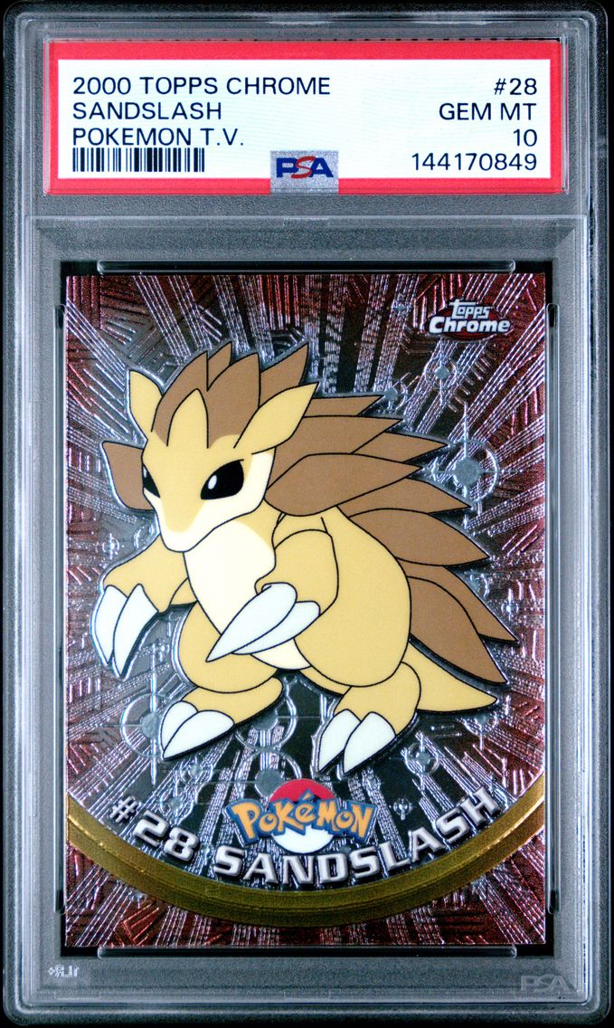 2000 #28 Sandslash PSA 10 Topps Chrome T.V.