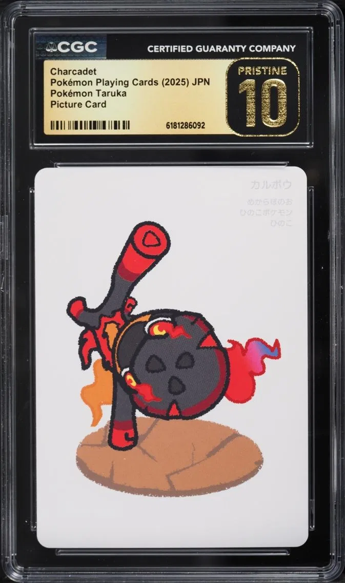 2025 Pokemon Japanese Playing Cards Taruka Picture Charcadet CGC 10 PRISTINE
