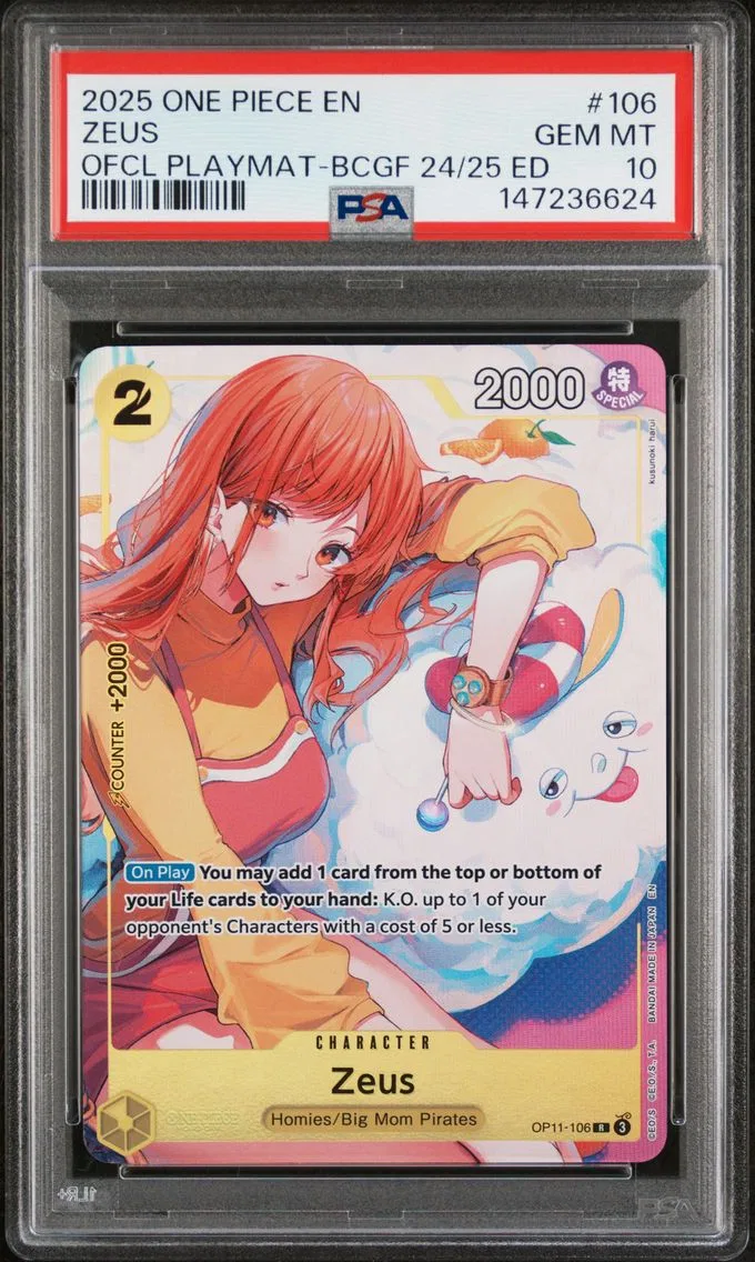 2025 #106 Zeus PSA 10 One Piece Promos