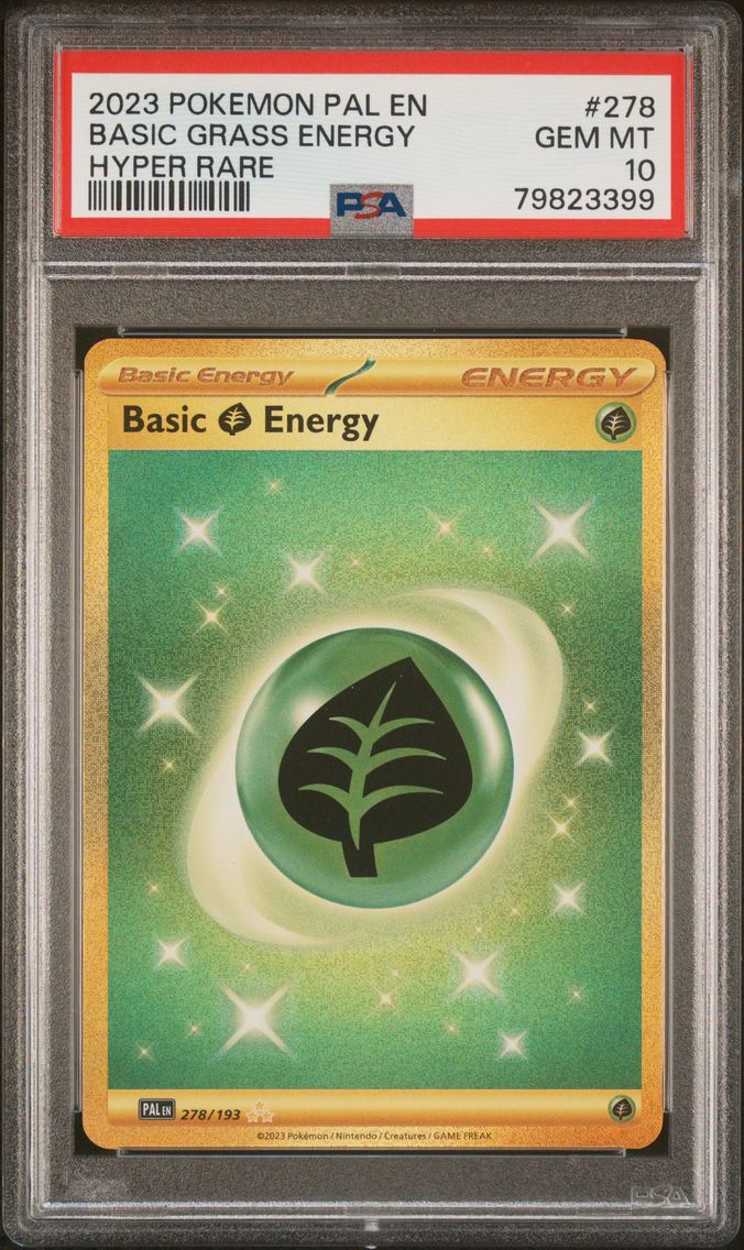 2023 #278 Basic Grass Energy PSA 10 Pal EN-Paldea Evolved