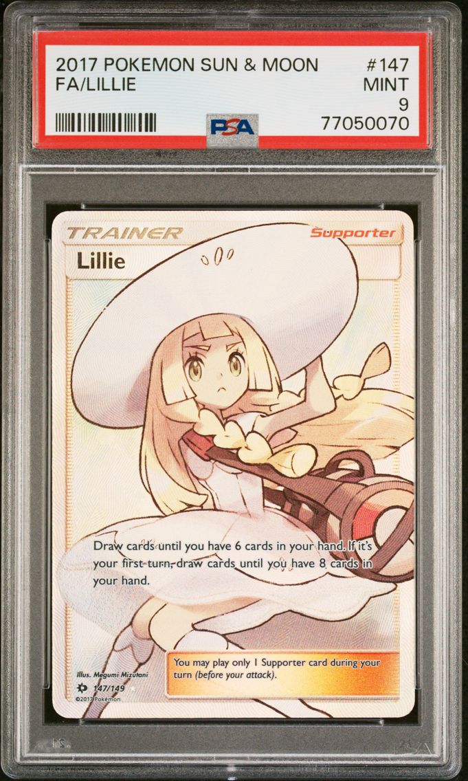 2017 #147 Full Art/Lillie PSA 9 Sun & Moon Pokemon