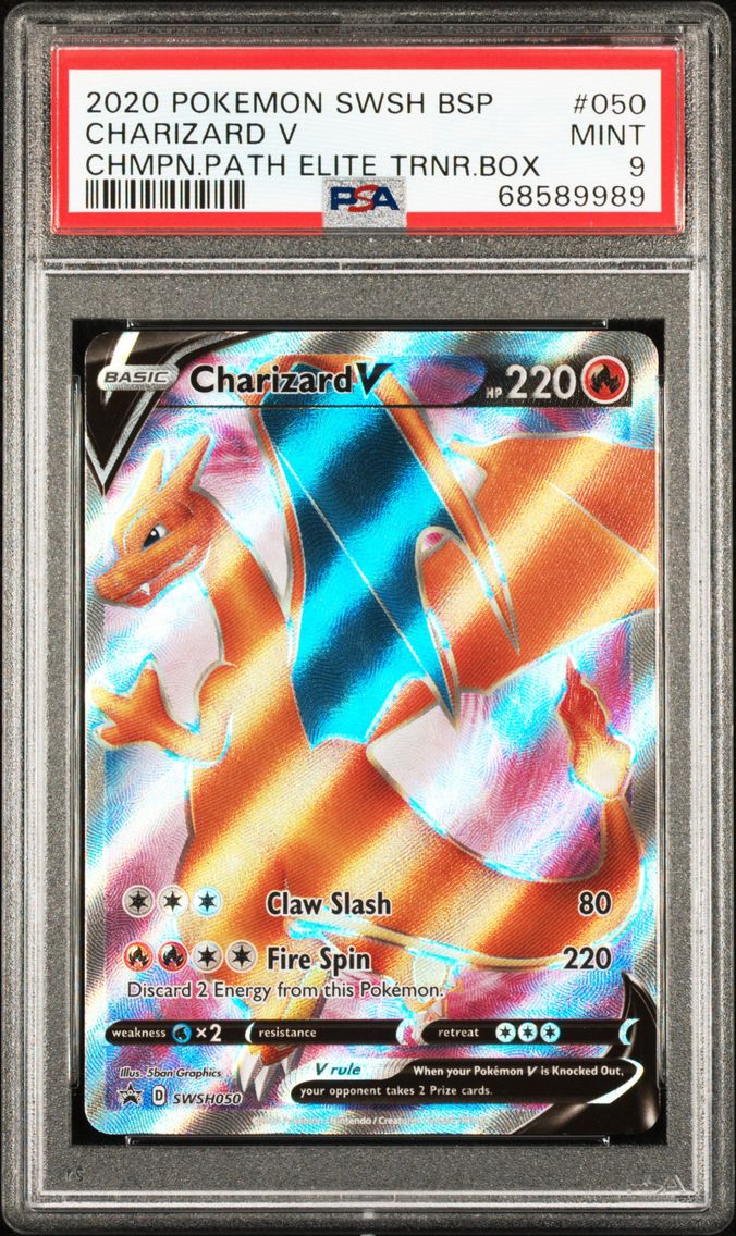 2020 #050 Charizard V PSA 9 Swsh Black Star Promo
