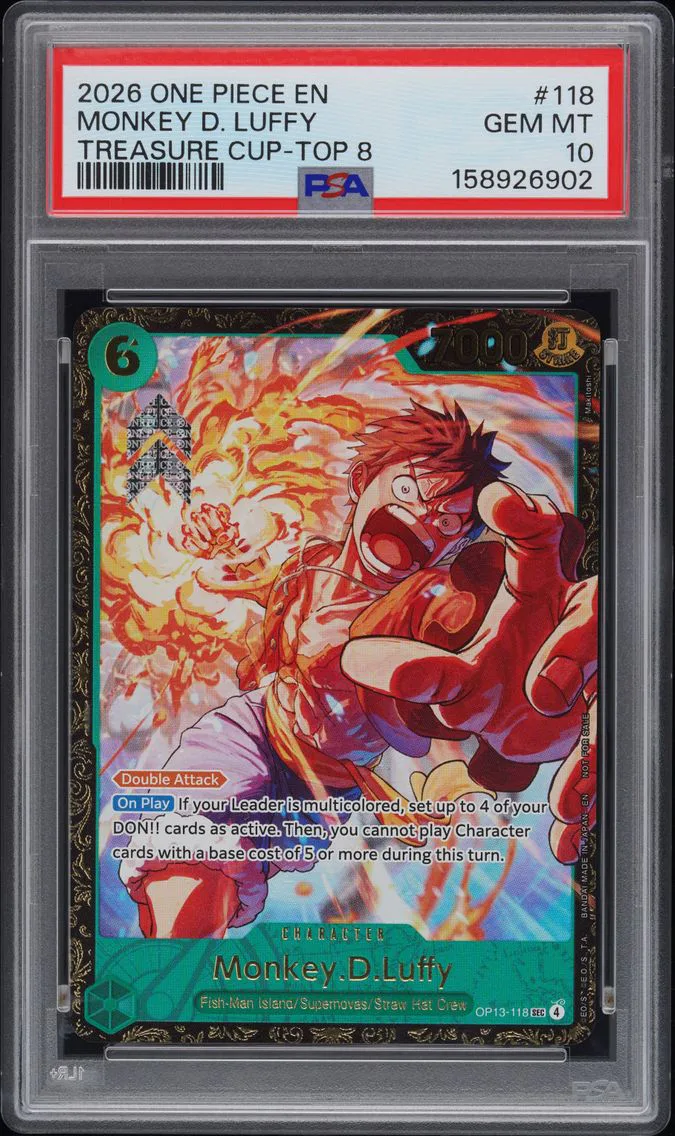 2026 #118 Monkey D. Luffy PSA 10