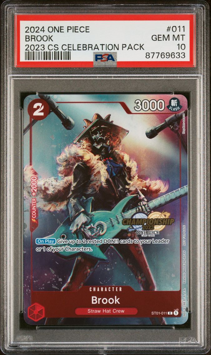 2024 #011 Brook PSA 10 One Piece Championship 2023 Celebration Pack