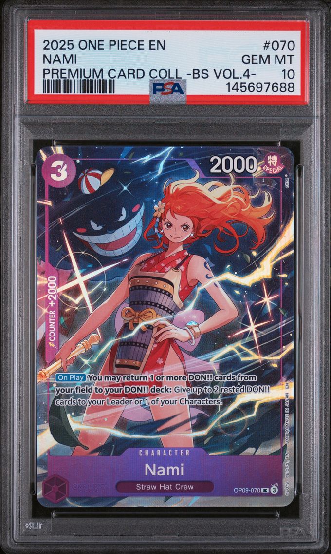 2025 #070 Nami PSA 10 One Piece Premium Card Collection -Best Selection Vol.4 -