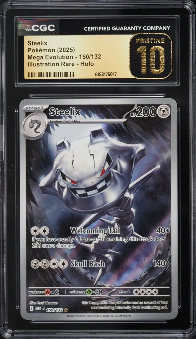 2025 #150 Steelix CGC 10 Pokemon Mega Evolution IR