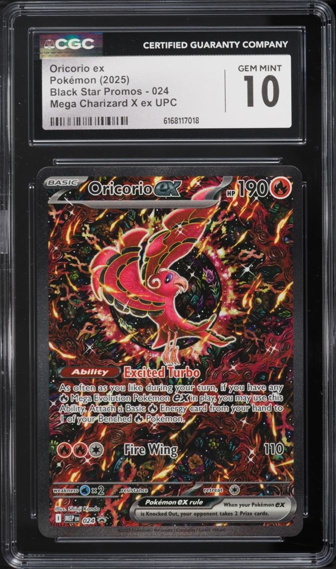 2025 Pokemon Mega Evolution Promo Ultra Premium Alt Art Oricorio Ex #24 CGC 10 GEM MINT