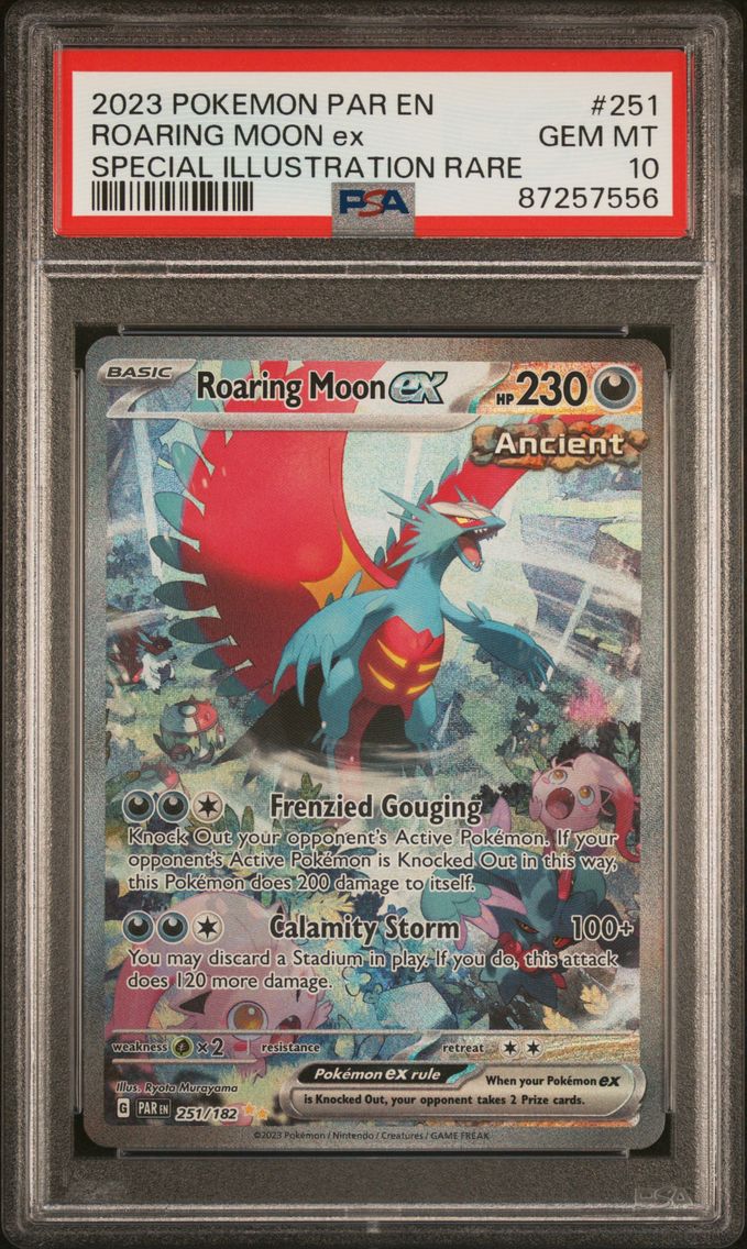 2023 #251 Roaring Moon EX PSA 10 Par EN-Paradox Rift