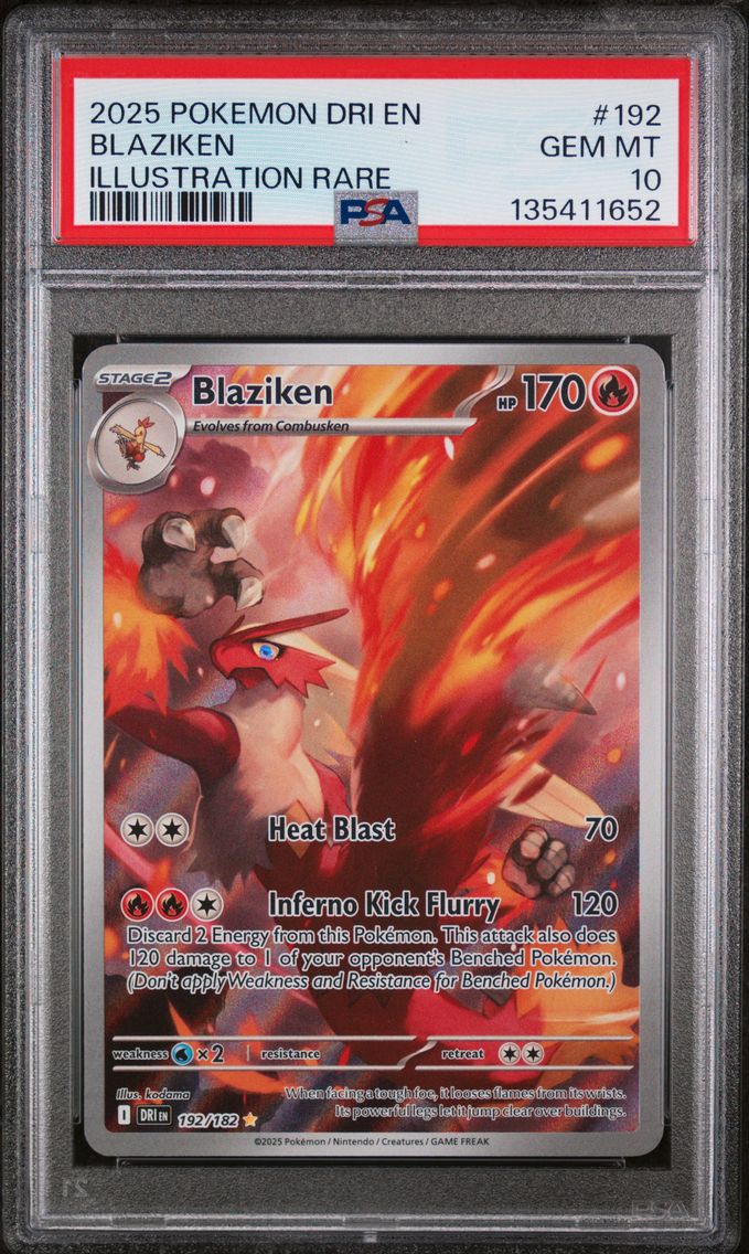 2025 #192 Blaziken PSA 10 Dri EN-Destined Rivals