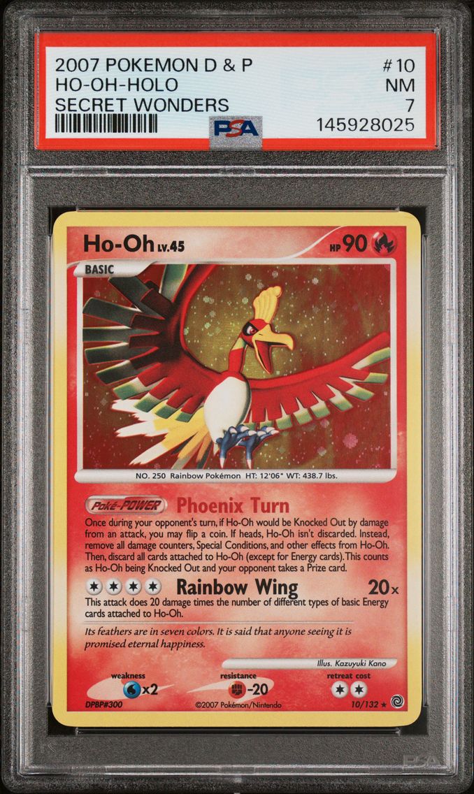 2007 #10 HO-Oh-Holo PSA 7 Diamond & Pearl Secret Wonders