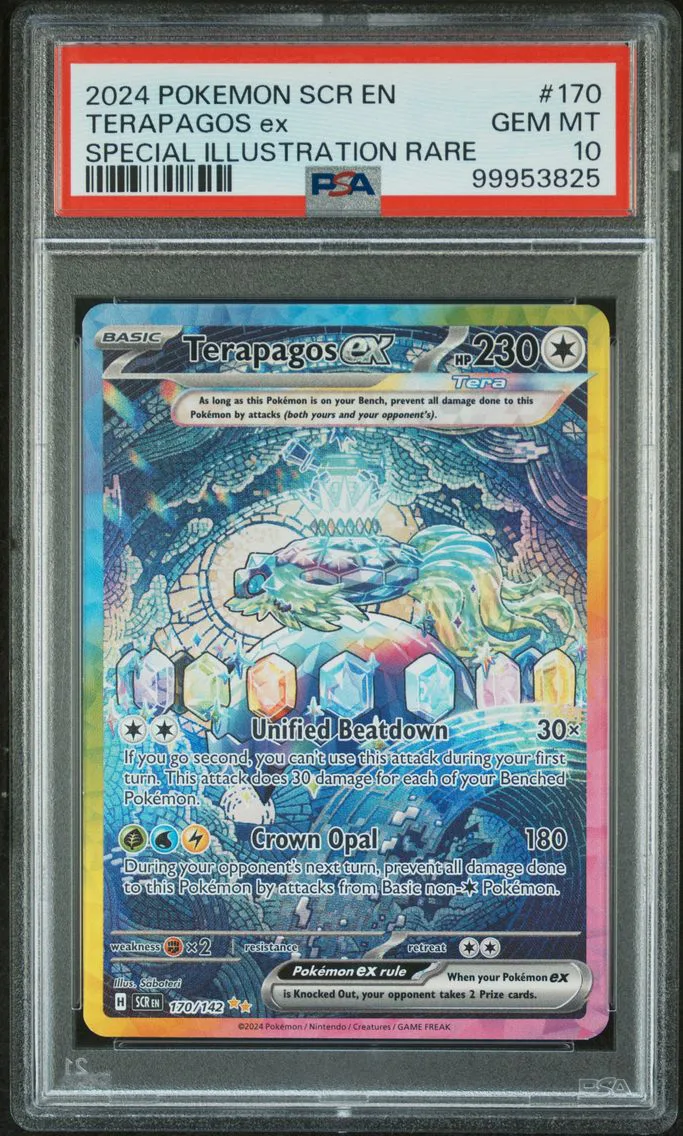 2024 #170 Terapagos EX PSA 10 Scr EN-Stellar Crown