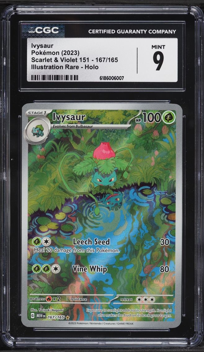 2023 #167 Ivysaur CGC 9 Pokemon Scarlet & Violet 151 IR