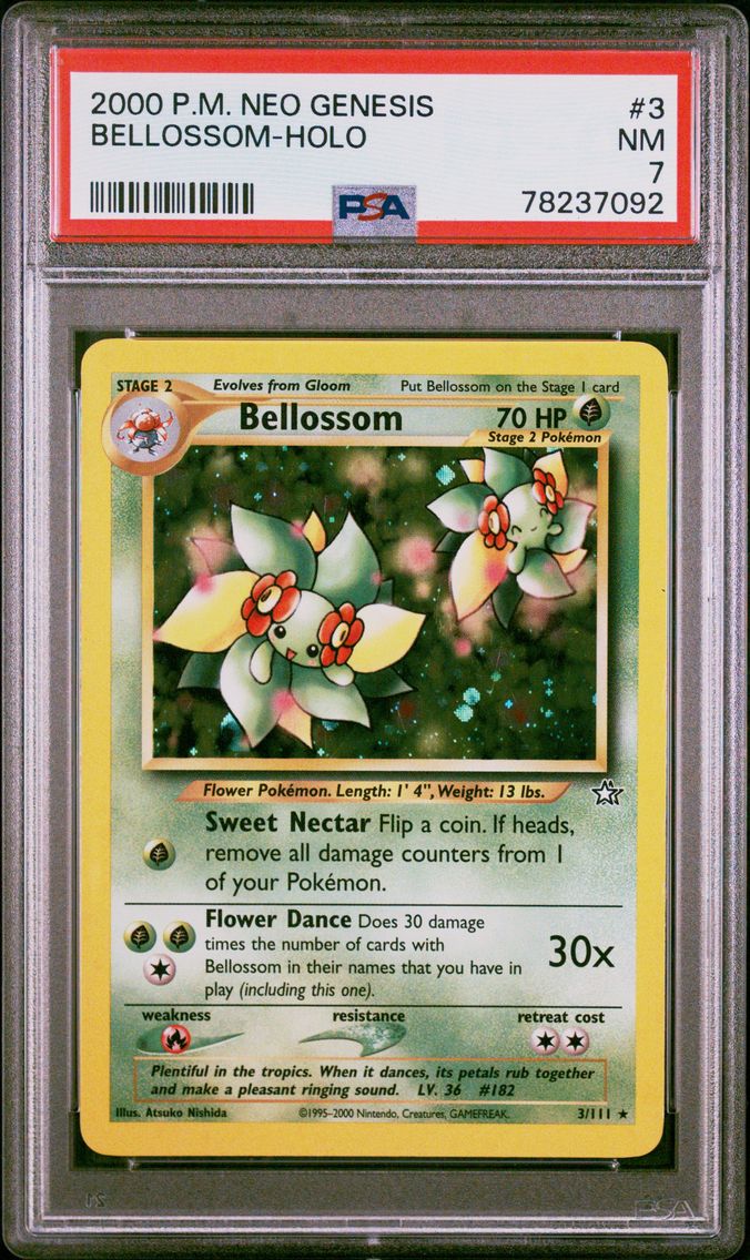 2000 #3 Bellossom-Holo PSA 7 Neo Genesis