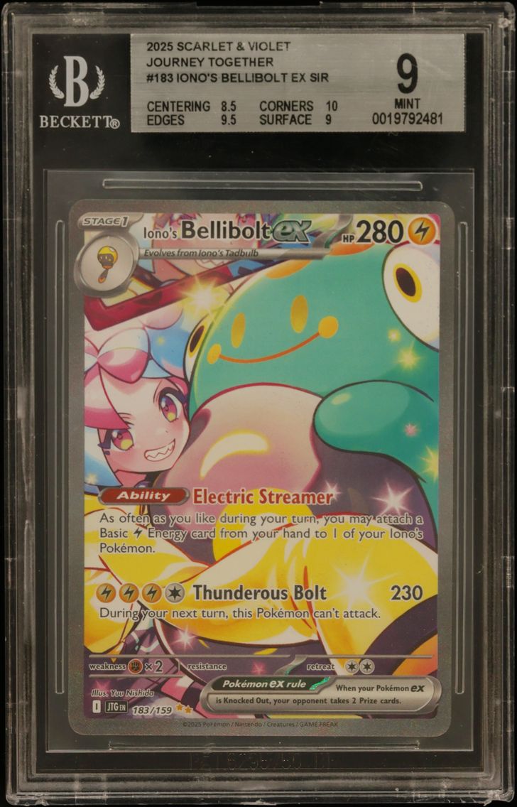 2025 #183 Iono's Bellibolt ex SIR BGS TCG Scarlet & Violet Journey Together