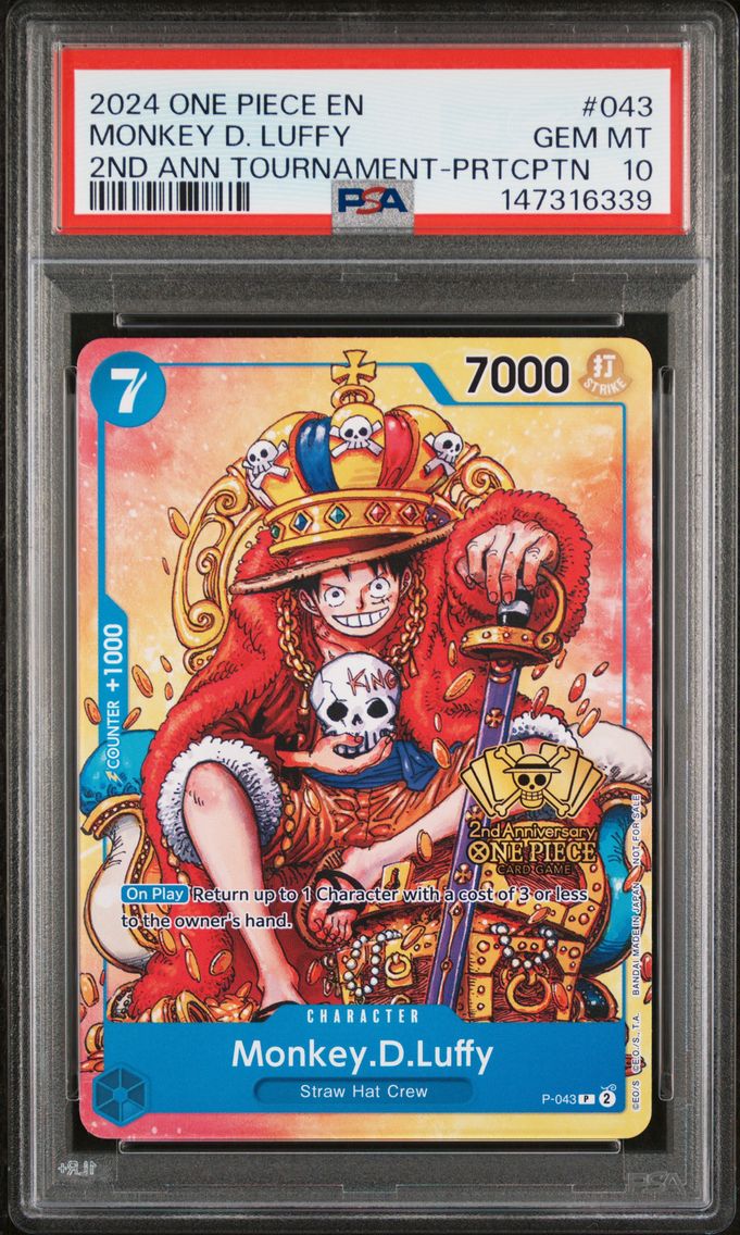 2024 #043 Monkey D. Luffy PSA 10