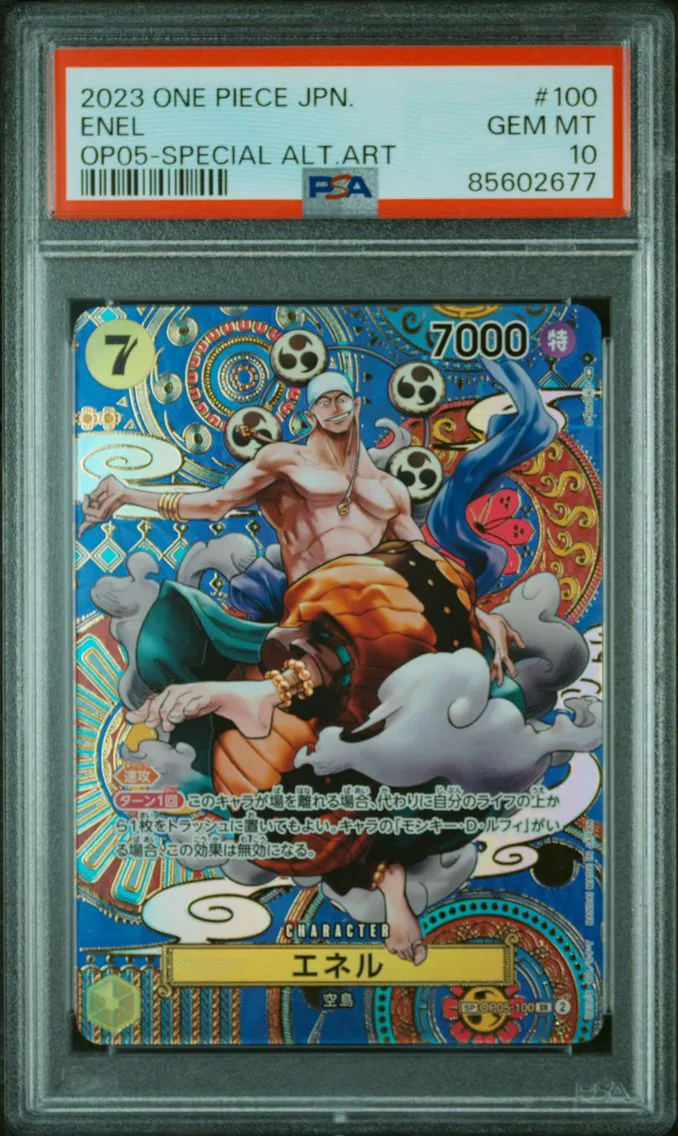 2023 #100 Enel PSA 10 One Piece Japanese OP05-Awakening of the New Era