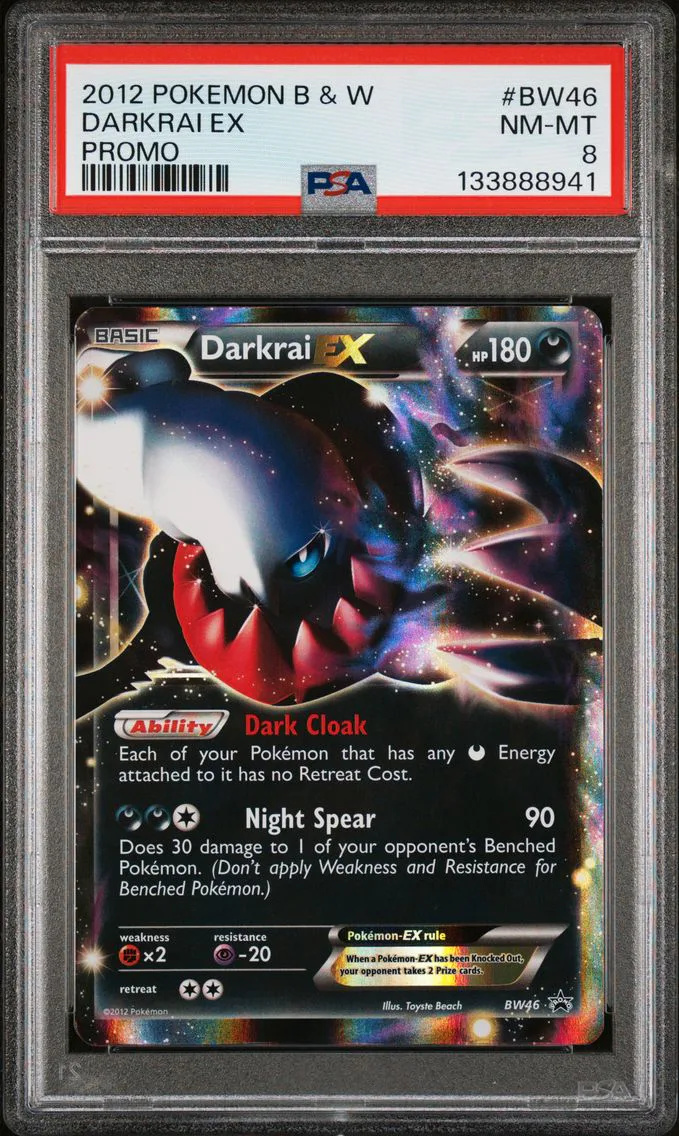 2012 #BW46 Darkrai EX PSA 8 Black & White Promo