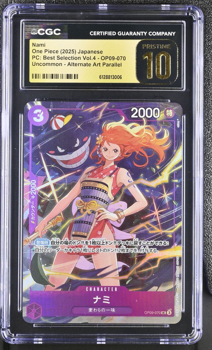 2025 #OP09-070 Nami CGC 10 Pristine Premium Collection Best Selection Vol.4 - Japanese