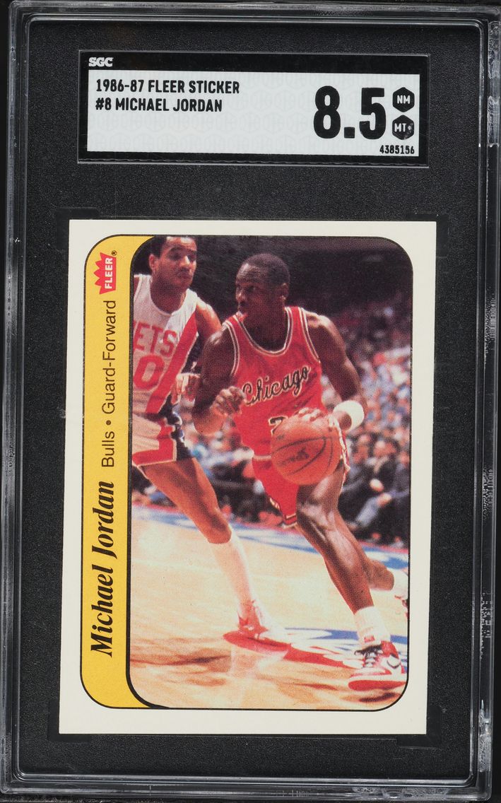 1986 #8 Michael Jordan SGC 8.5 F
