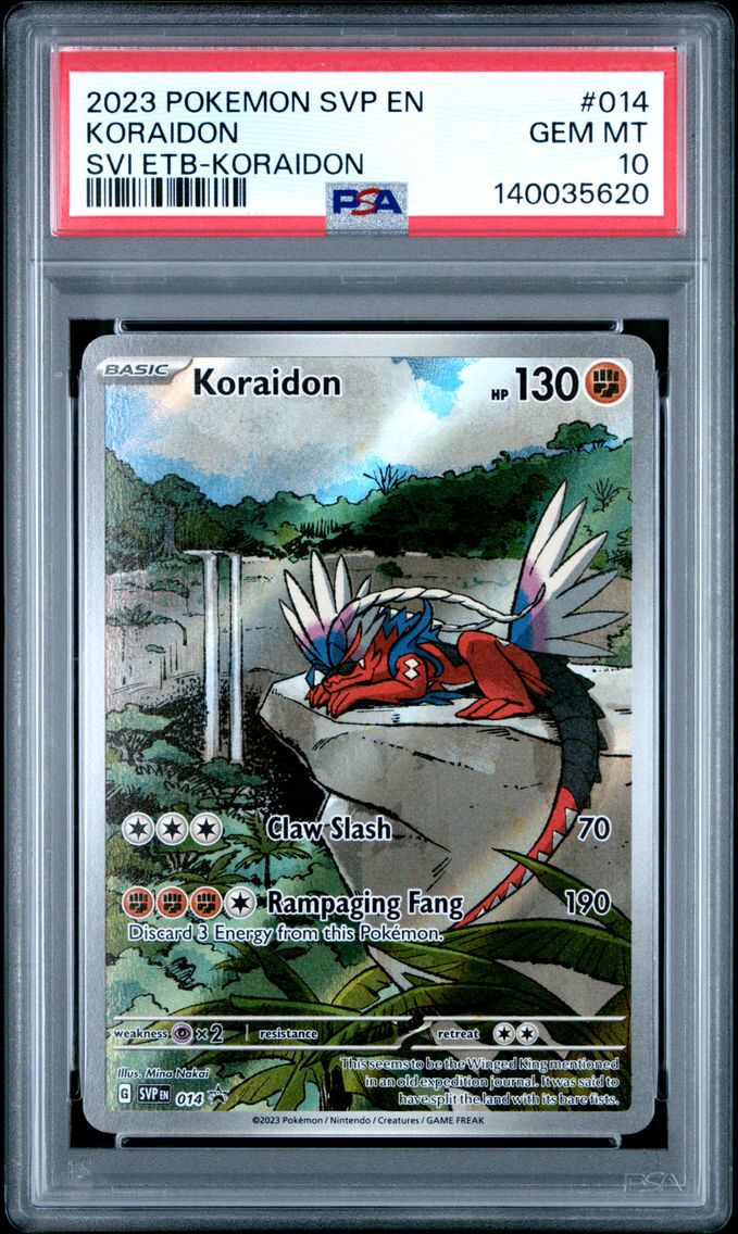 2023 #014 Koraidon PSA 10 Svp EN-SV Black Star Promo