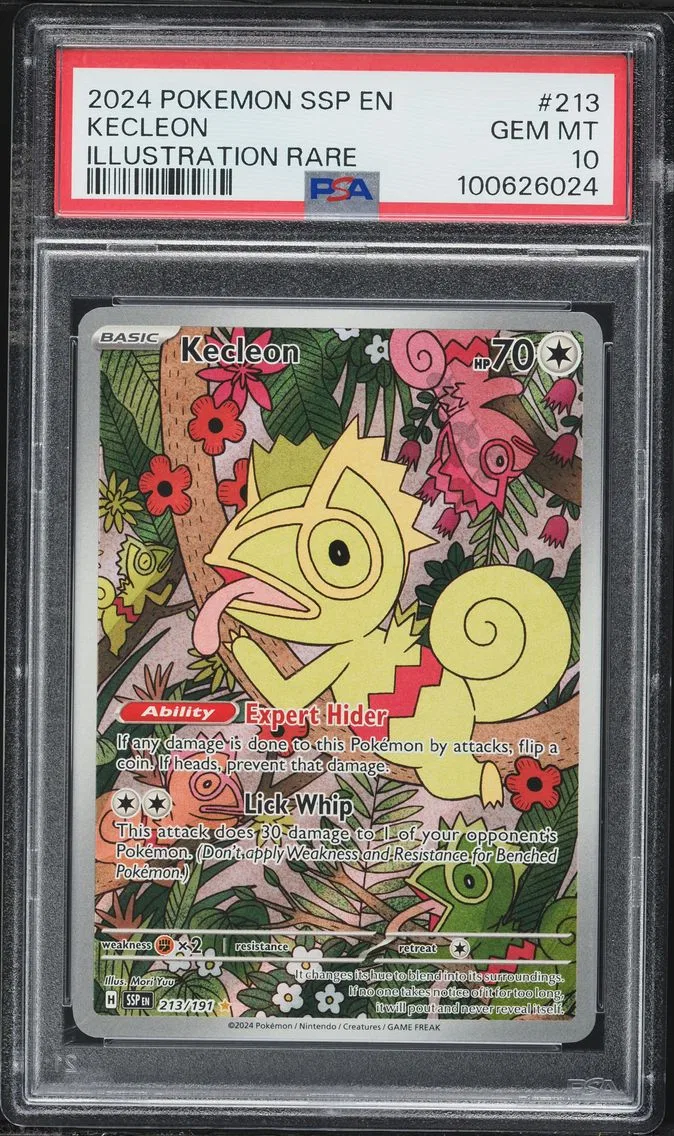 2024 #213 Kecleon PSA 10 Ssp EN-Surging Sparks Pokemon