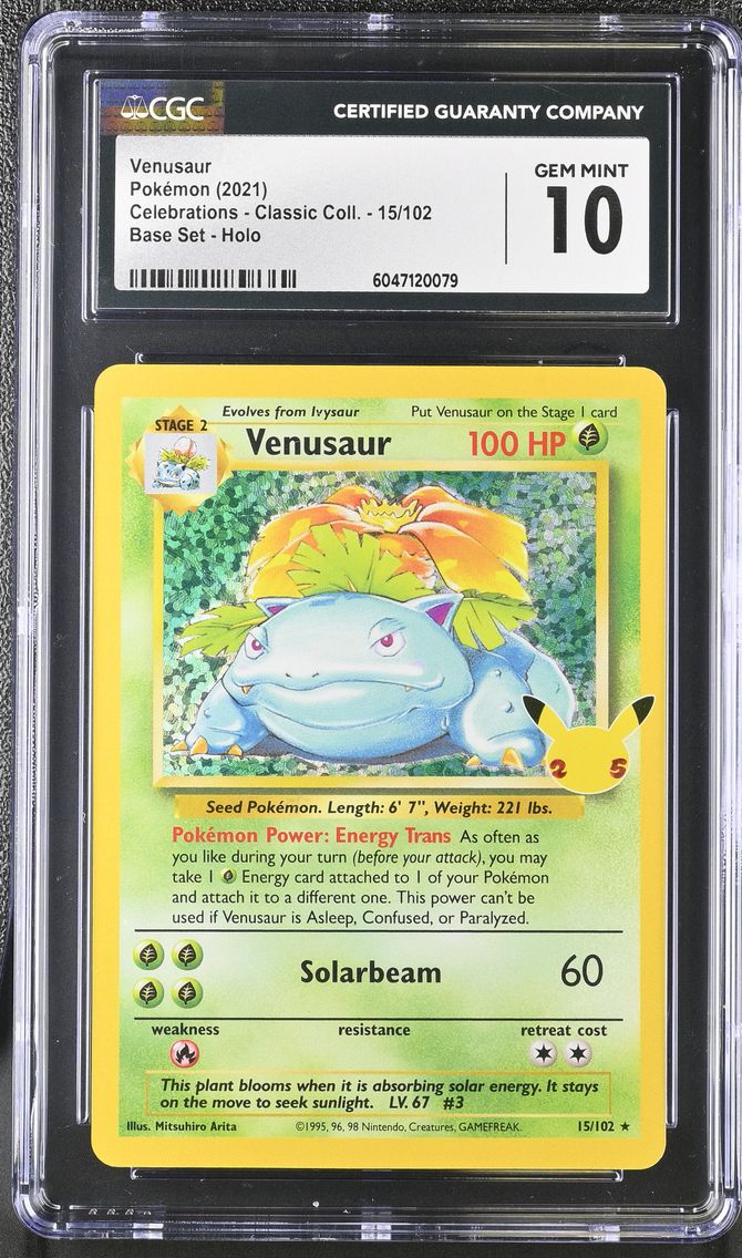 2021 #15 Venusaur CGC 10 Celebrations - Classic Collection - English