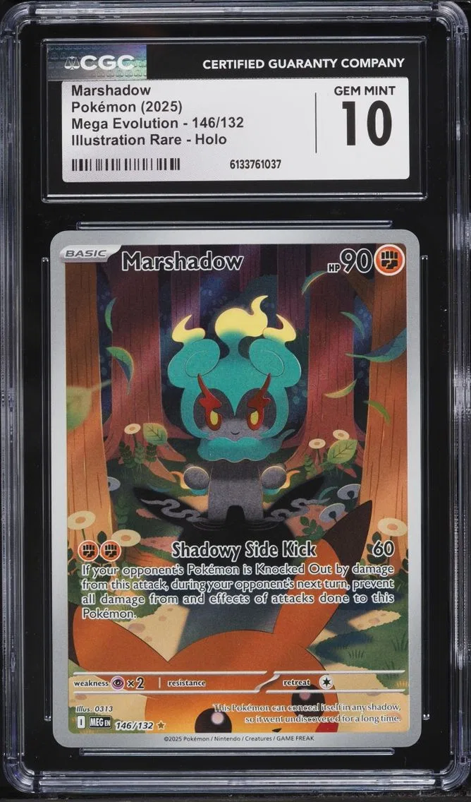 2025 Pokemon Mega Evolution IR Marshadow #146 CGC 10 GEM MINT